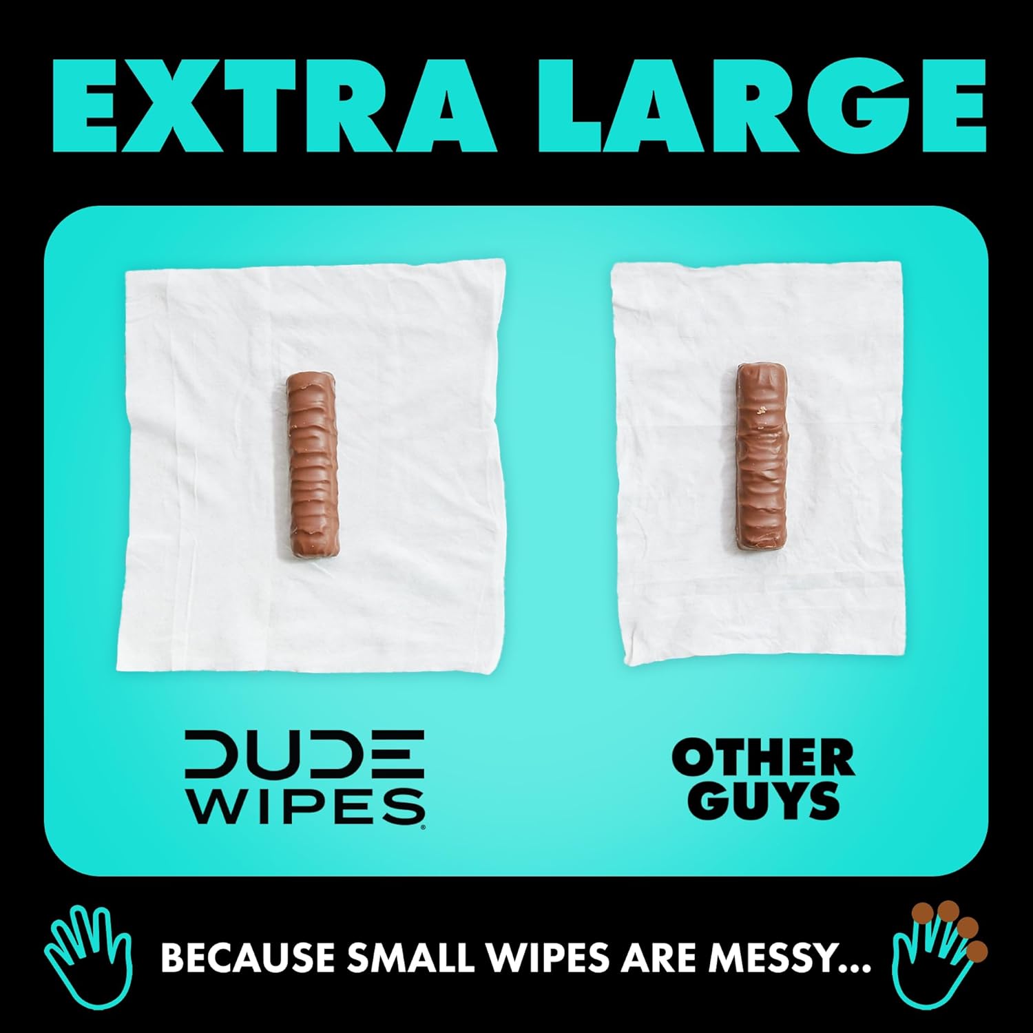 DUDE Wipes - Flushable Wipes - 3 Pack, 144 Wipes - Mint Chill Extra-Large Adult Wet Wipes - Vitamin-E, Aloe, Eucalyptus & Tea Tree Oils - Septic and Sewer Safe