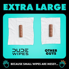 DUDE Wipes - Flushable Wipes - 3 Pack, 144 Wipes - Mint Chill Extra-Large Adult Wet Wipes - Vitamin-E, Aloe, Eucalyptus & Tea Tree Oils - Septic and Sewer Safe