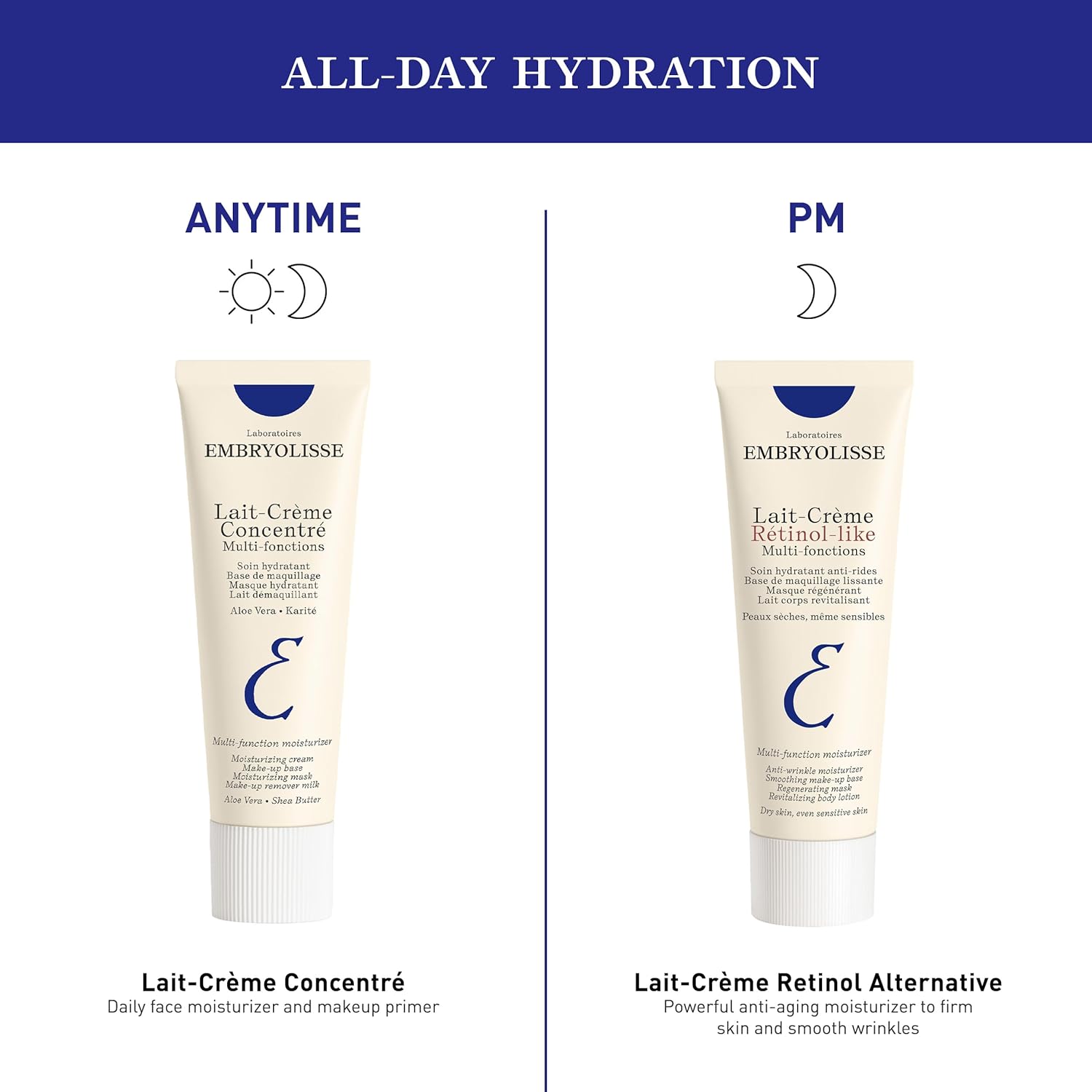 Embryolisse Lait-Crème Concentré, Multifunction Daily Moisturizer, Primer, and Makeup Remover