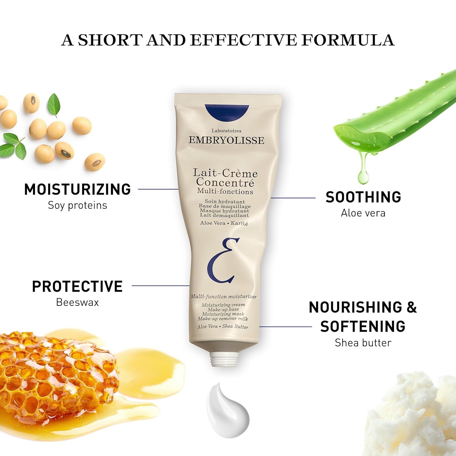 Embryolisse Lait-Crème Concentré, Multifunction Daily Moisturizer, Primer, and Makeup Remover