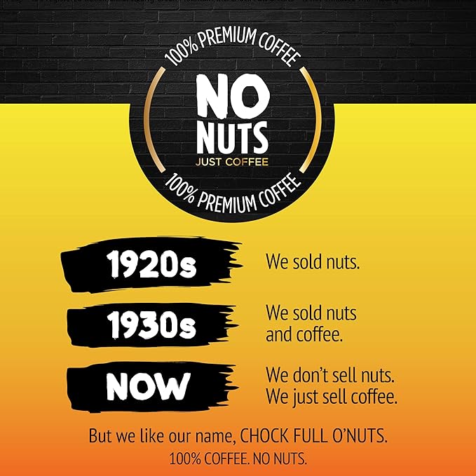 Chock Full o’Nuts Original Roast, Medium Roast Ground Coffee – Gourmet Coffee Beans – Smooth, Full-Bodied and Rich Coffee (30.5 Oz. Can)