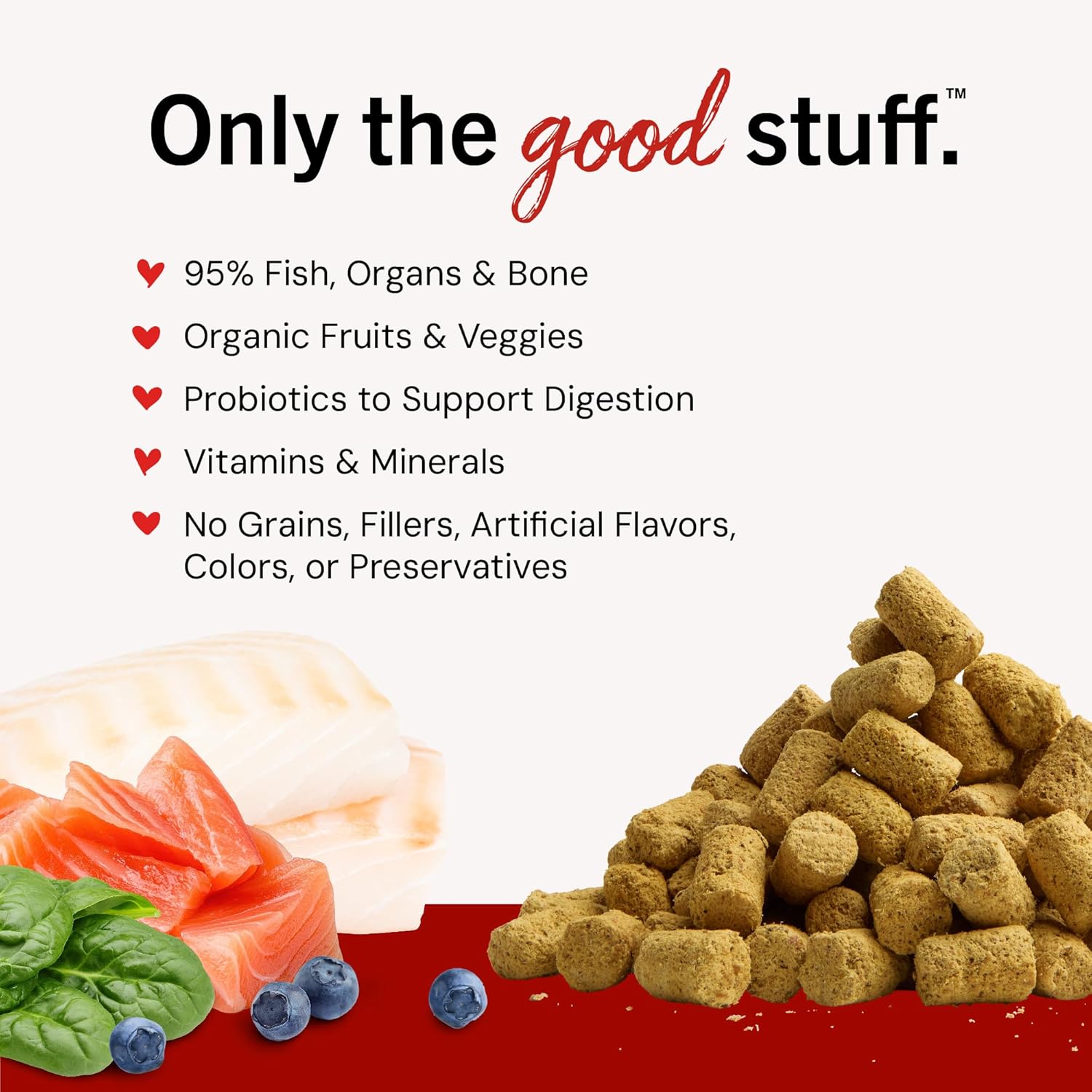 Stella & Chewy's Freeze-Dried Raw Salmon & Cod Meal Mixers- Dog Food Topper and Mixer - Made with 95% Wild-Caught Salmon & Cod, Organs & Bone - Perfect for Picky Eaters - Grain-Free - 3.5 oz