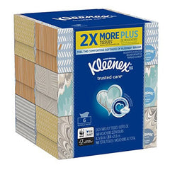 Kleenex Trusted Care Everyday Facial Tissues, Flat Box,