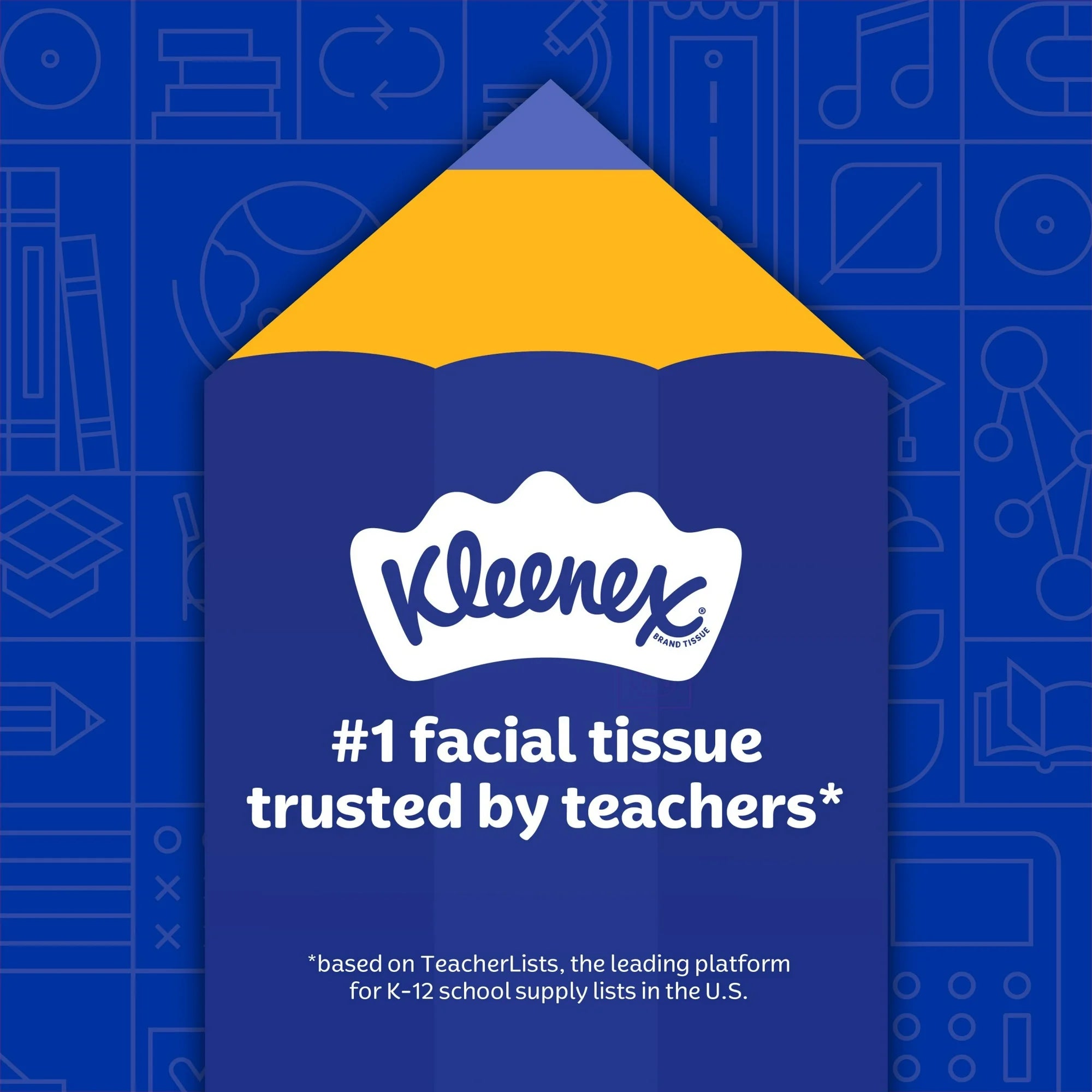 Kleenex Trusted Care Everyday Facial Tissues, Flat Box,